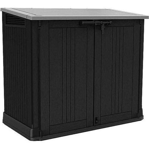 Keter Store It Out Nova 880L Storage Box (with pistons) – Dark Grey with Light Grey Lid