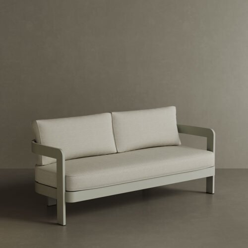 N3 Taupe Three Seater Sofa Pearl Herringbone