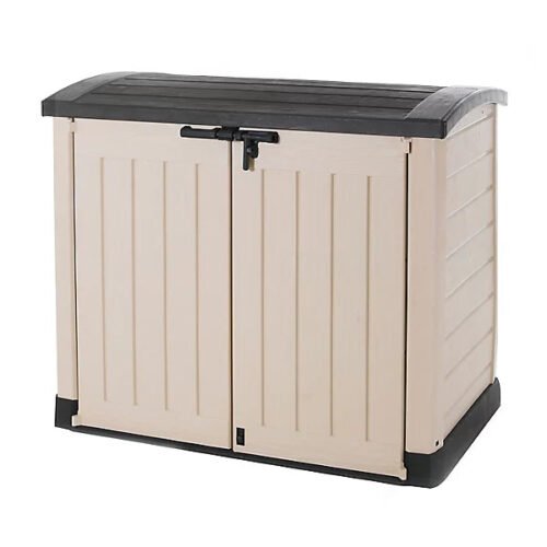 Keter Store-it-out ARC Beige & brown 1200L Garden storage box (H)1200mm (W)1460mm